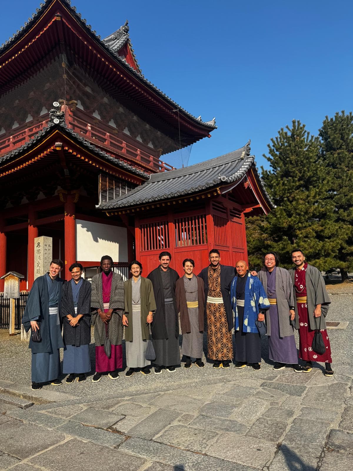Japanese temple architecture and garden, illustrating ceremony settings for international couples